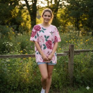 Floral Breeze Graphic Tee