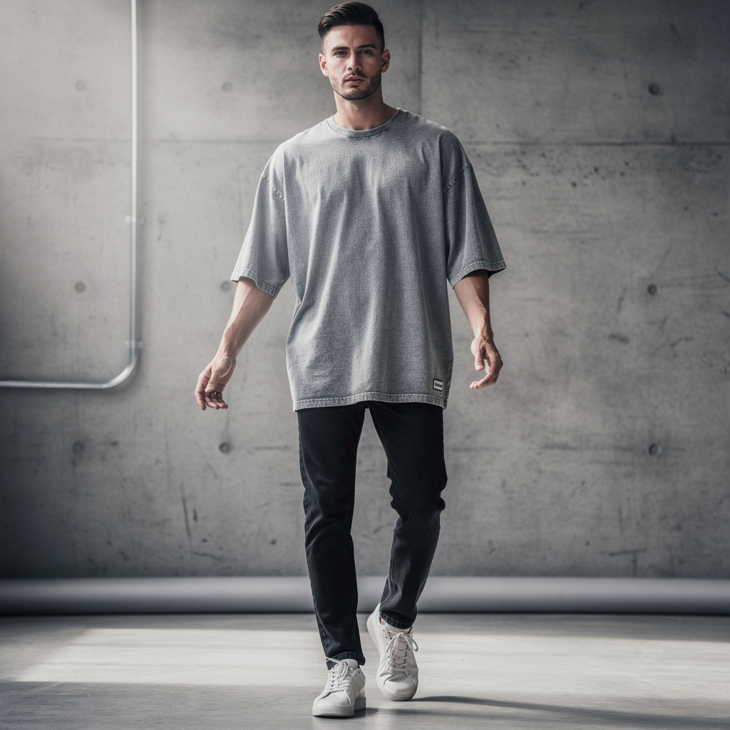The Blueprint Pigment-Dyed Heavyweight Oversized Tee
