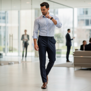 The Executive Performance Trousers (Dark Navy)