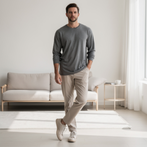 The "Haven" Lounge Long-Sleeve Tee