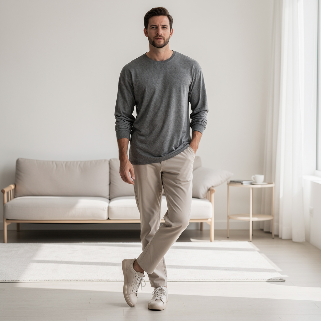 The "Haven" Lounge Long-Sleeve Tee