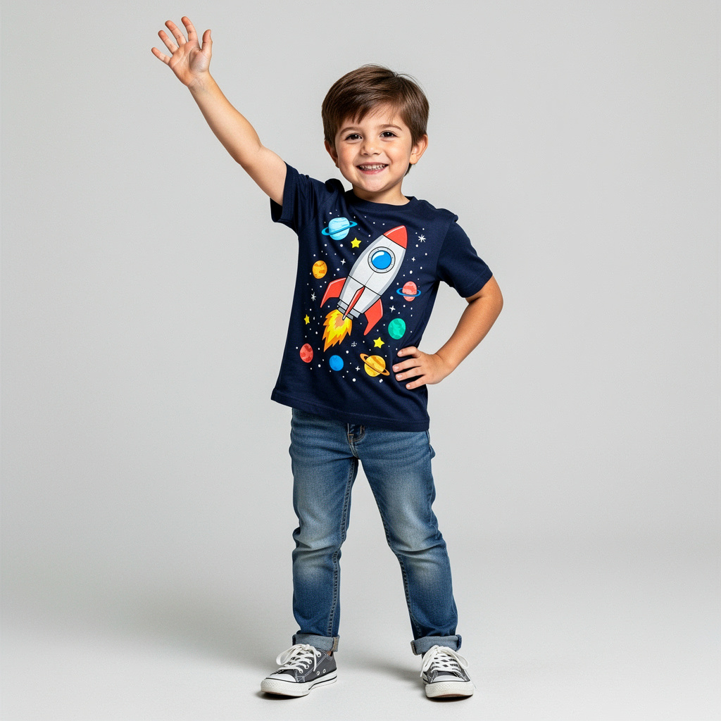 Space Explorer Kids T-Shirt